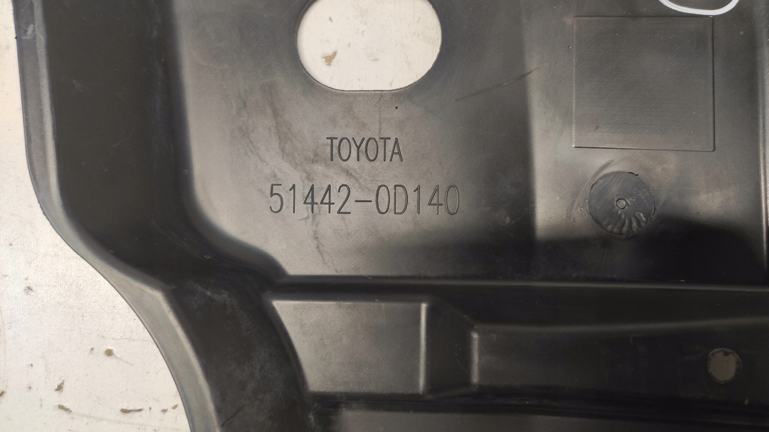 TOYOTA YARIS III cover below engine lower left 51442-0D140