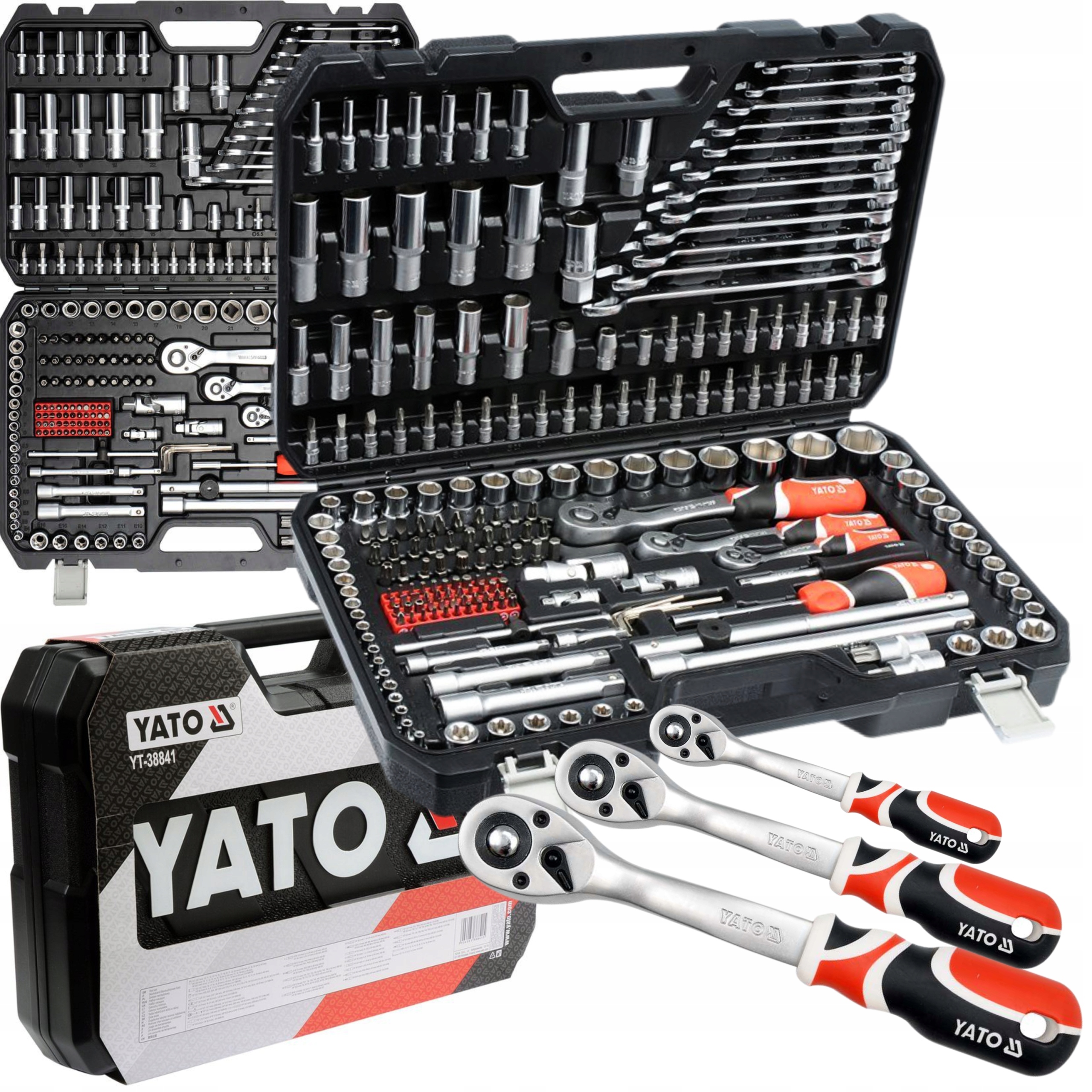 Yato Sada Kľúčov Sada Nástrojov XXL 216 Prvkov Kľúče YT-3884 1