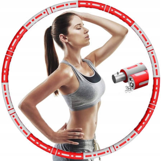 HULA HOP ODCHUDZAJĄCE SKŁADANE Z MASAŻEREM 95cm