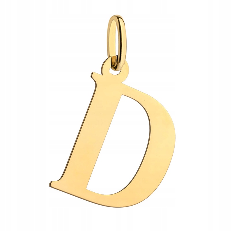 Zlatý Přívěsek Přívěsek Písmenko D pr. 585 14k