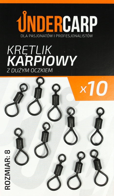 Undercarp Krętlik Karpiowy Z Dużym Oczkiem r.8