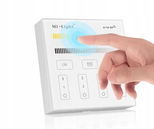 PILOT DOTYKOWY PANEL NAŚCIENNY MILIGHT B2 OŚWIETLENIE TAŚMA LED 4 STREFOWY Marka bez marki