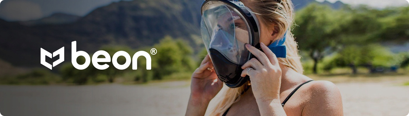 ZESTAW MASKA I FAJKA DO NURKOWANIA BEON SHARD Stan opakowania oryginalne