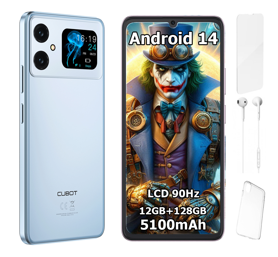 Smartfón Cubot A20 6,74" 12/128GB Dual Sim Lte Android 14 Puzdro Fólia