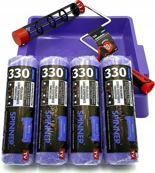 

Dolphin 330 4x Wałek Spinner 25CM Uchwyt Kuweta