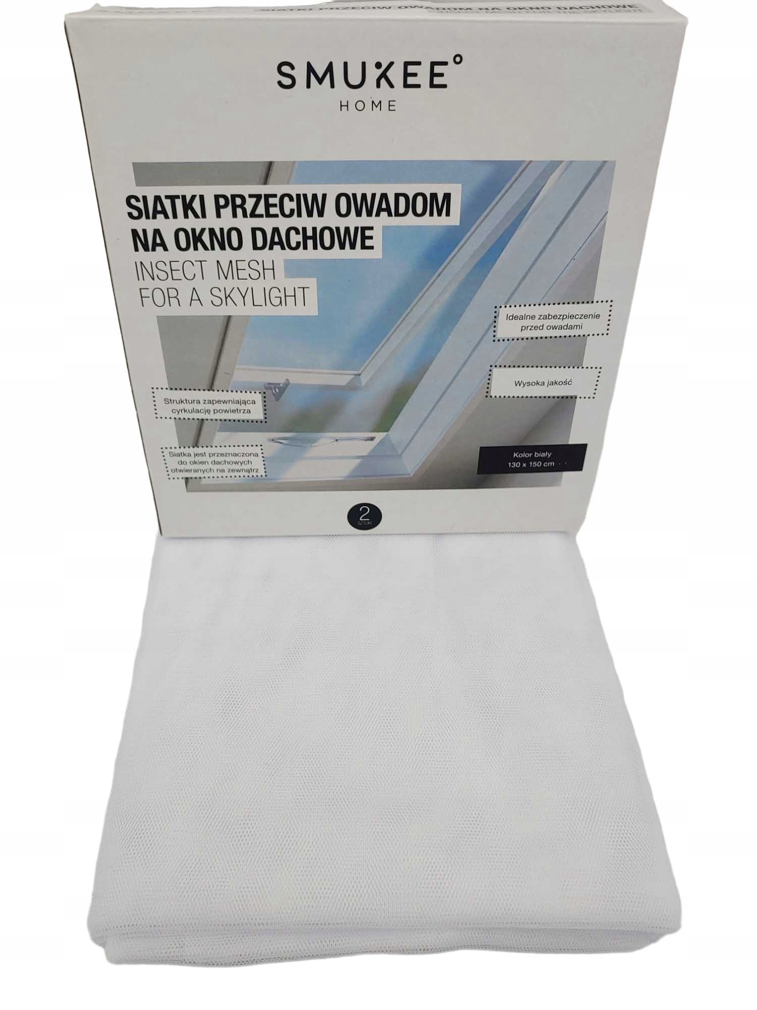

Siatki Przeciw Owadom Na Okno 2szt Smukee Białe