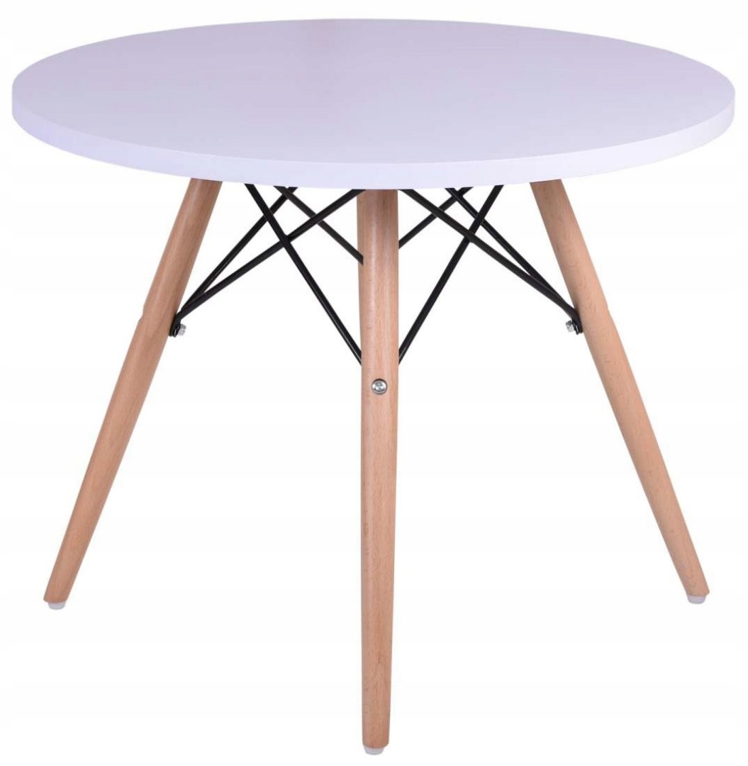 Kávový stolek kulatý Massimo 60 cm bílý