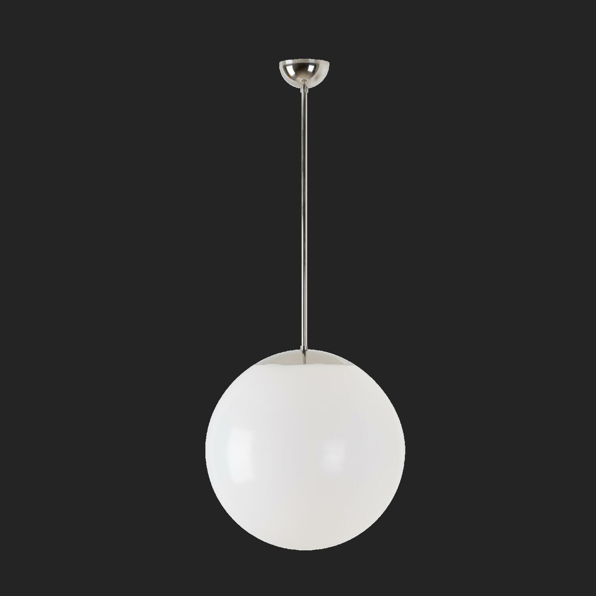 Osmont 45964 Isis P3 závesné plastové svietidlo nerez leštená biela IP40 75