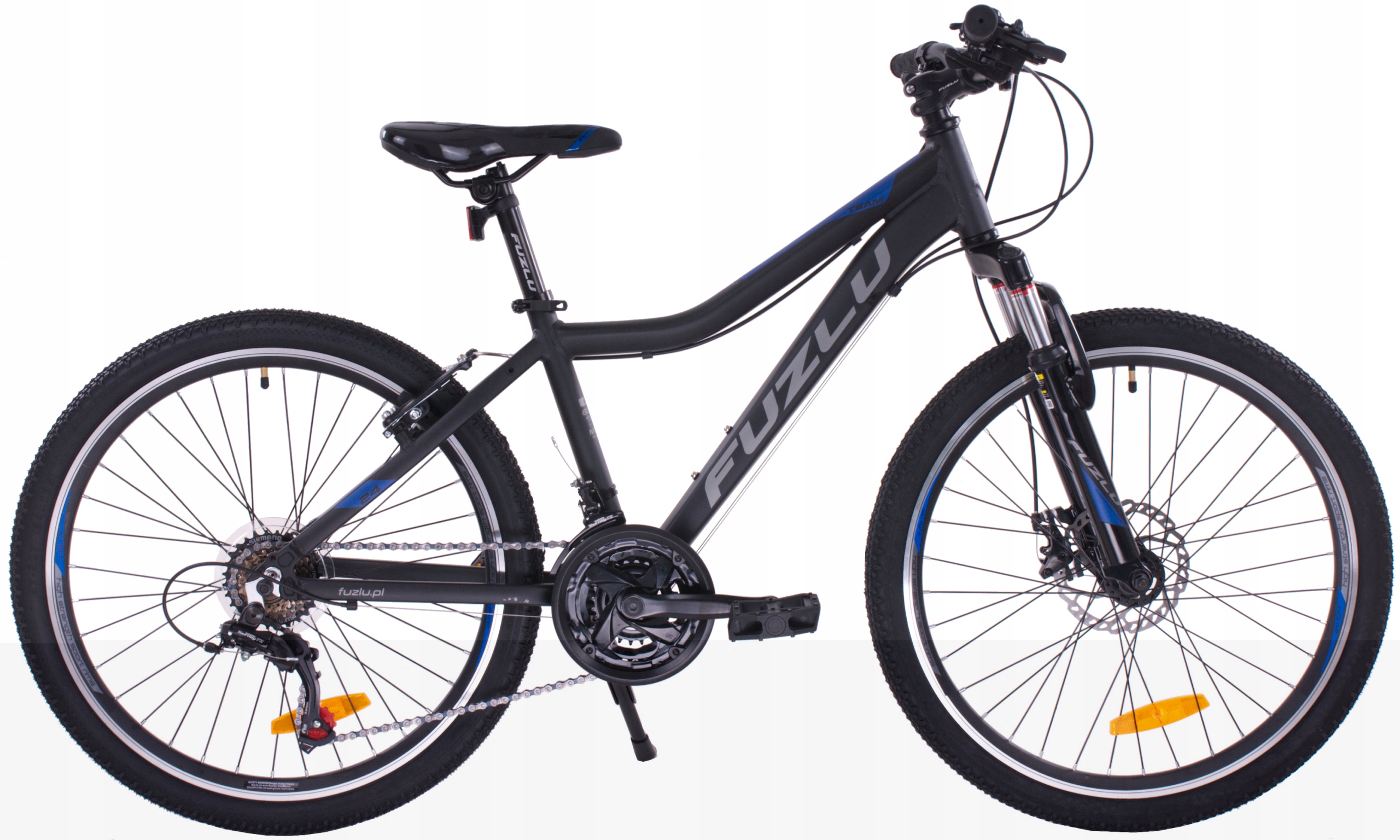 Rower górski Fuzlu Team Alu. 24” Czarno-niebieski mat