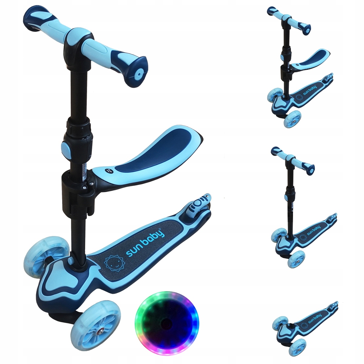 

Hulajnoga dzieci Rowerek Biegowy Deskorolka 3w1