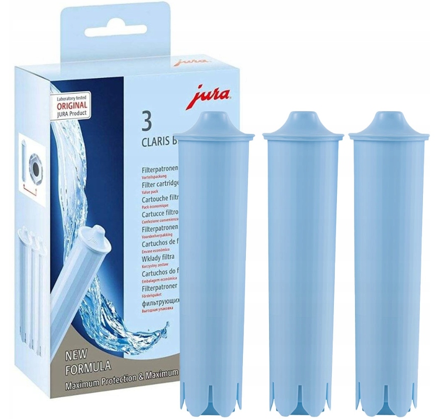 Filtr ekspresu Jura 24231 Claris Blue wkład filtrujący, zestaw 3 sztuk
