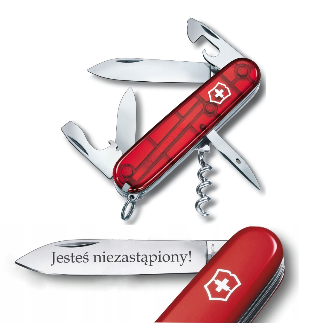 Victorinox 1.3603.T, scyzoryk Spartan, 91 mm, 12 funkcji grawer na ostrzu