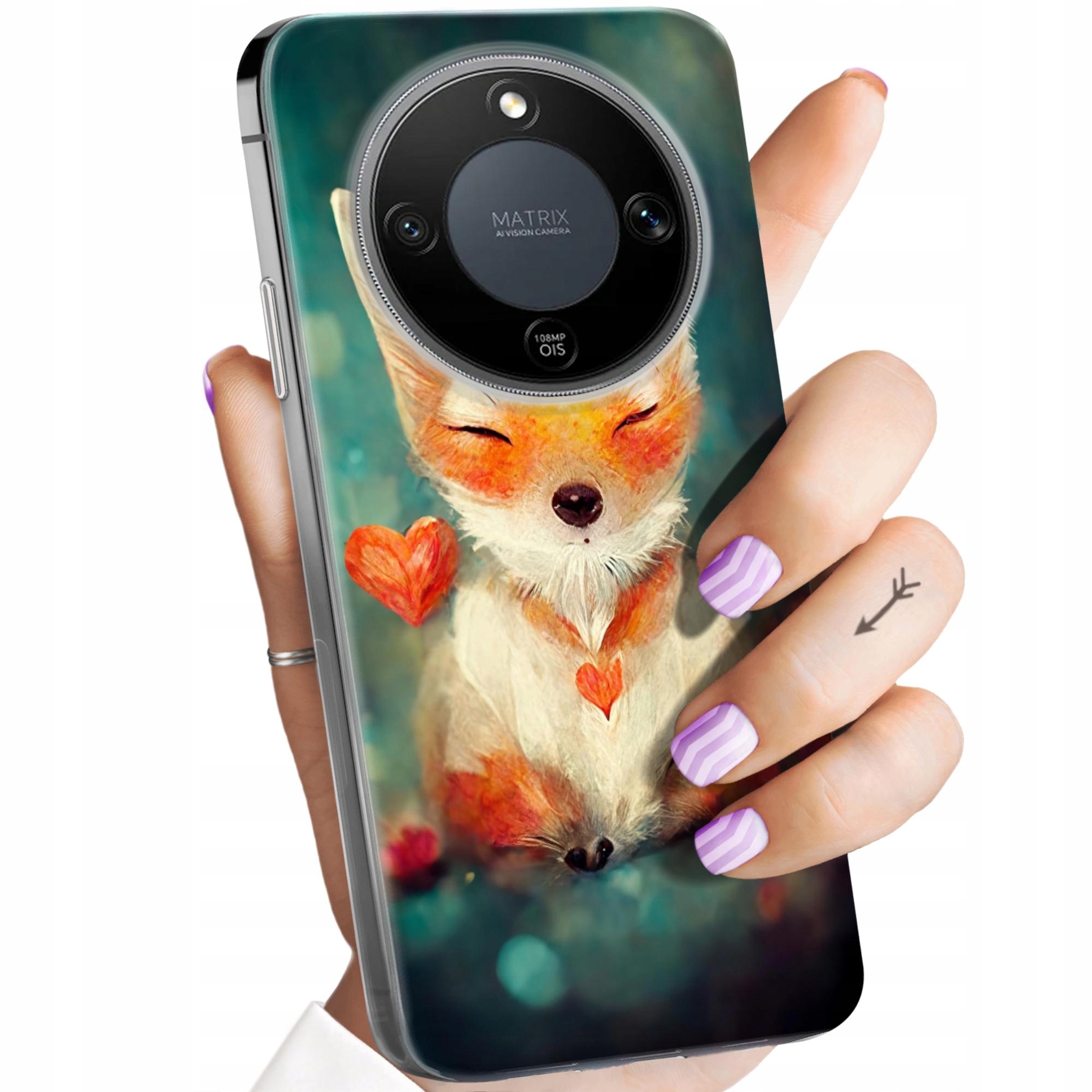 Etui Do Honor X70 X9D MAGIC8 Lite Liski Lisy Fox Obudowa Case