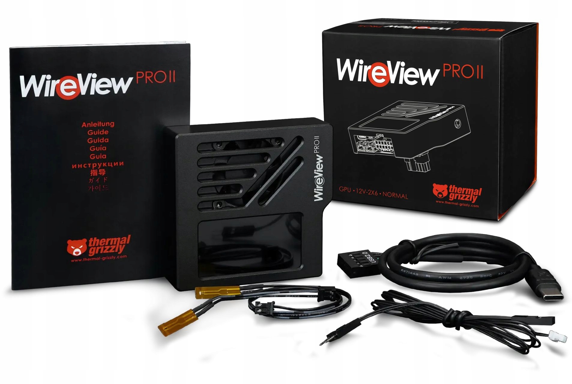 Thermal Grizzly WireView Pro II Normal Čierna 12V-2x6 monitor Gpu Tft Ips