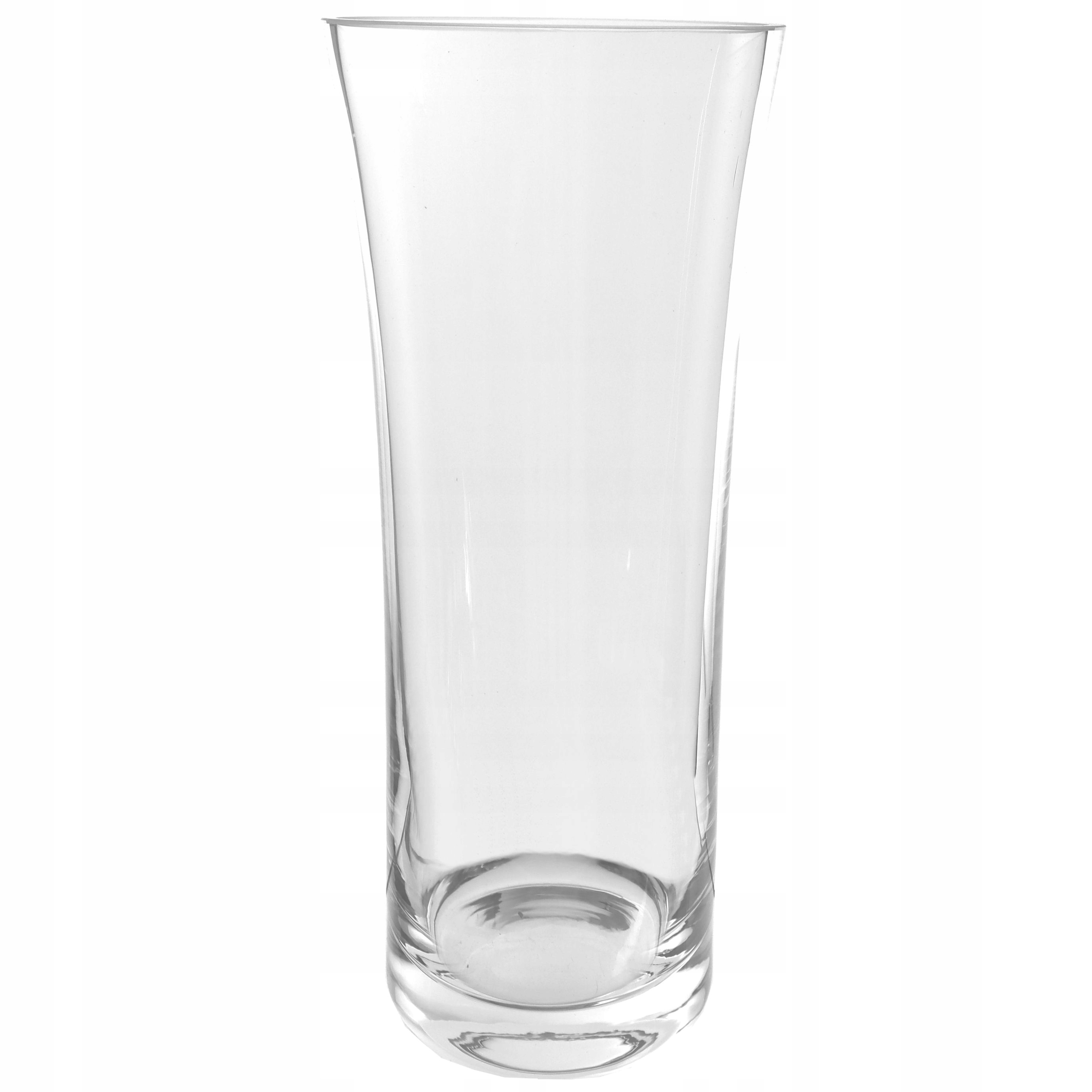 SZKLANY WAZON NA KWIATY wąski 25 cm Marka Sigma-Glass