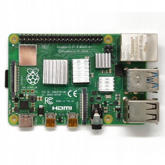 Zestaw 4 szt radiatorów do Raspberry Pi 4B z taśmą termoprzewodzącą srebrne Kod producenta Zestaw 4 szt radiatorów do Raspberry Pi 4B
