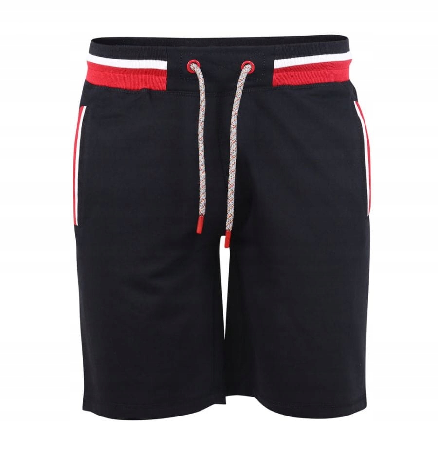 DAGENHAM-D555 Černé šortky velké velikosti 2XL