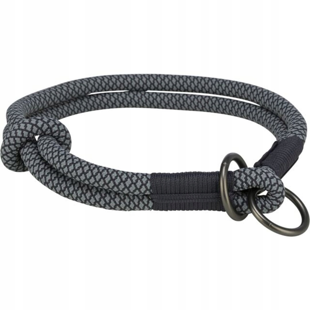 Tréninkové obojky pro psy Trixie Soft Rope Černá Šedá S 35 cm