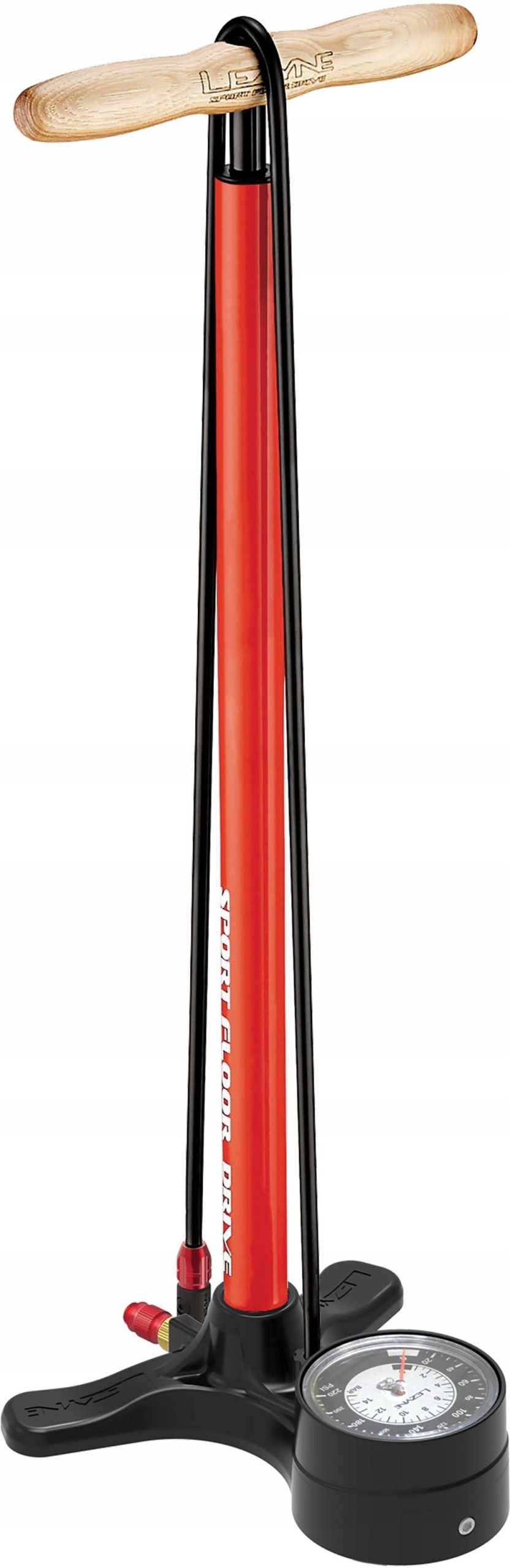 Podlahová pumpa Lezyne Sport Floor Drive MY19 červená