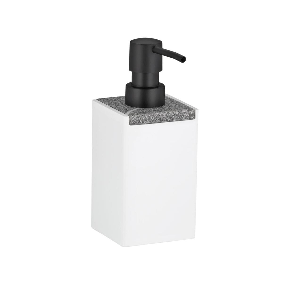 Kela Dávkovač mýdla Cube polyresin bílá 300 ml KL-23694
