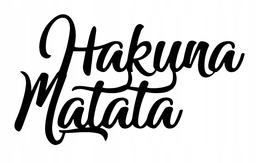 nástěnná dekorace Obraz vzor Hakuna Matata