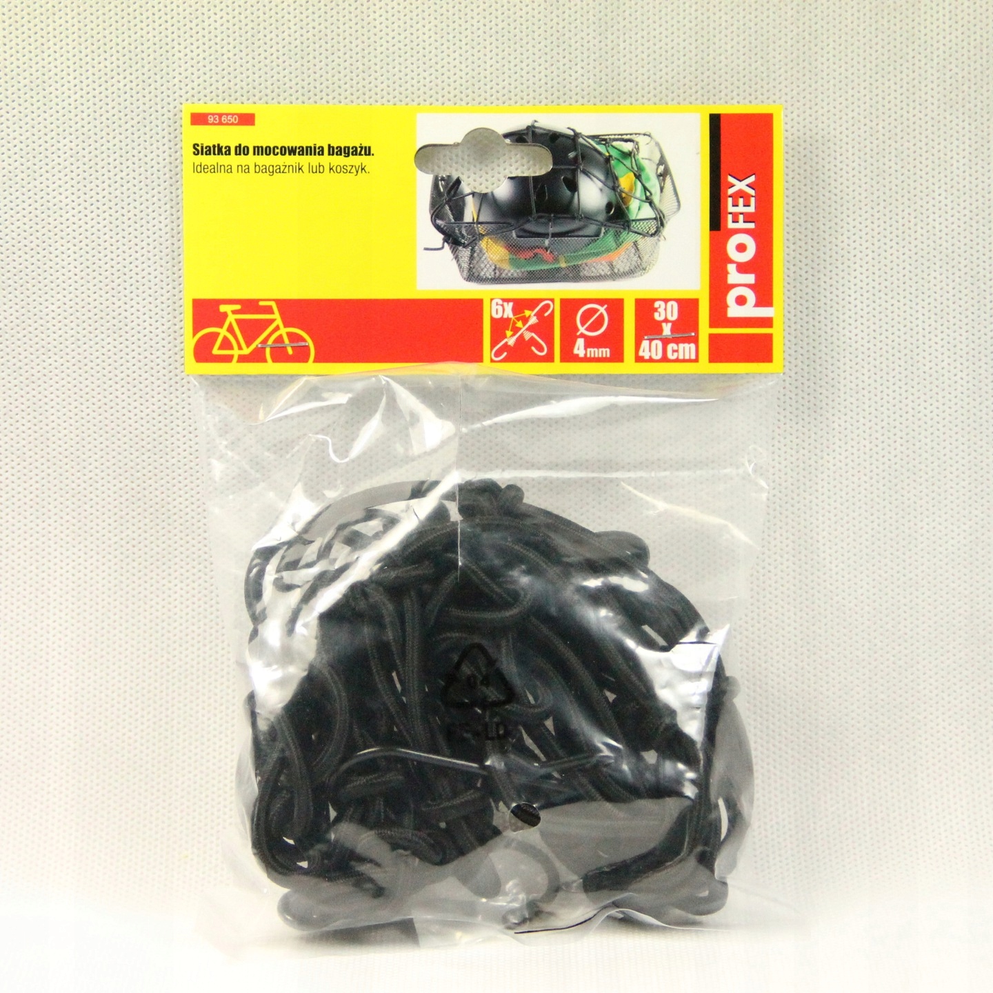 SIATKA GUMA NA BAGAŻNIK KOSZYK ROWEROWY KUFER MOTOCYKLOWY SOLIDNA Marka Profex