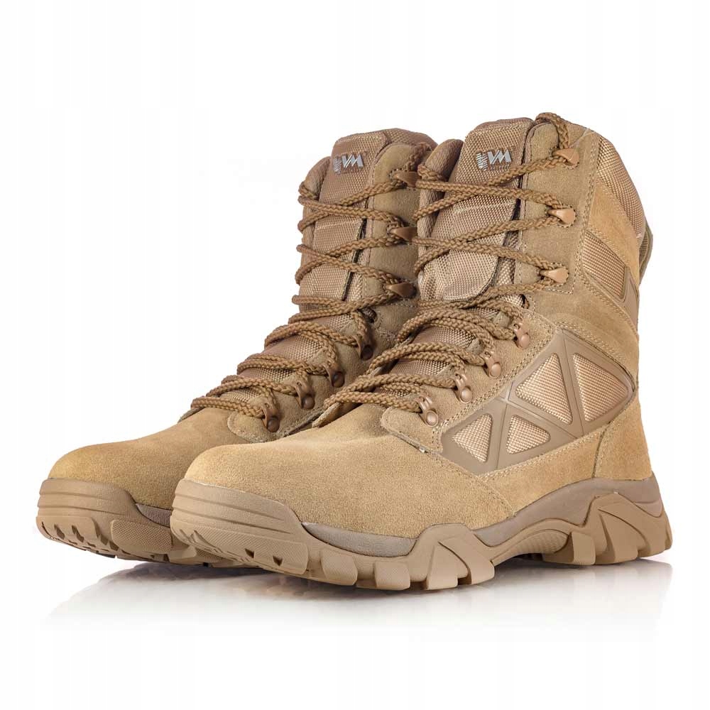 BUTY TAKTYCZNE WOJSKOWE WODOODPORNE PIASKOWE Oryginalne opakowanie producenta pudełko