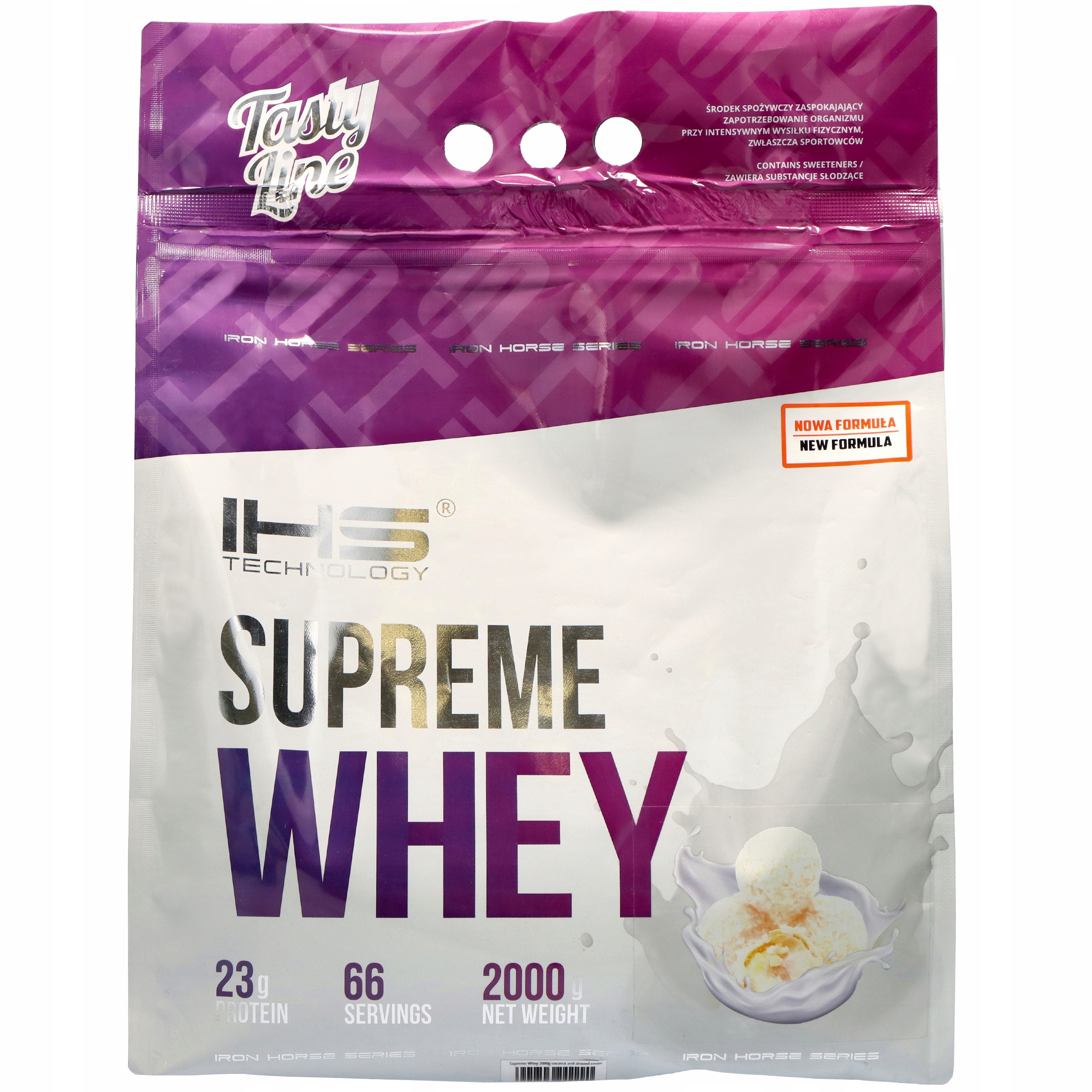 Protein Supreme Whey Wpc Ihs 2 kg Kokos Mandle 66 porcí