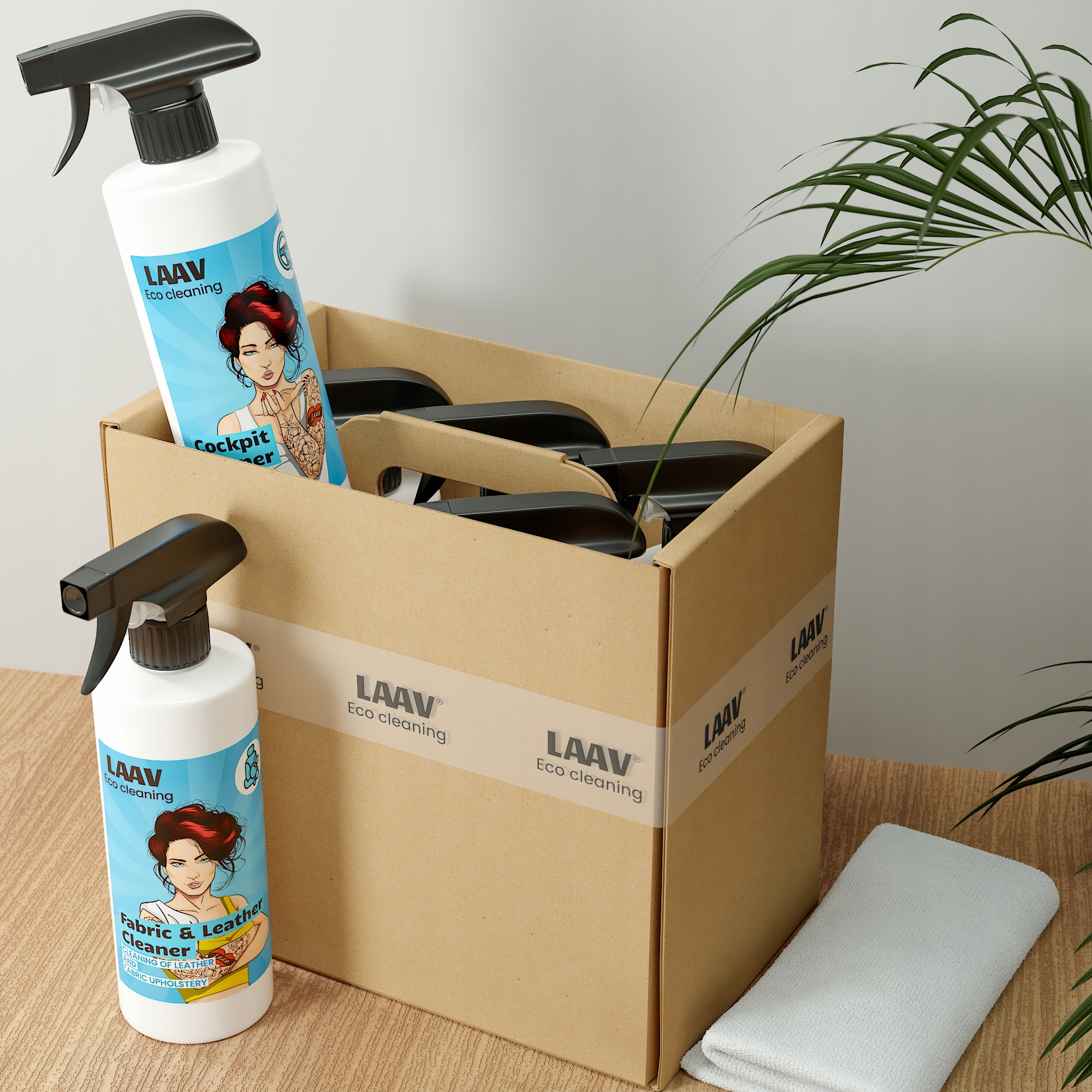 БОЛЬШОЙ НАБОР ДЛЯ ЧИСТКИ АВТОМОБИЛЯ LAAV + БЕСПЛАТНО