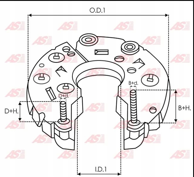 AS-RU ARR2032 выпрямитель генератора мост