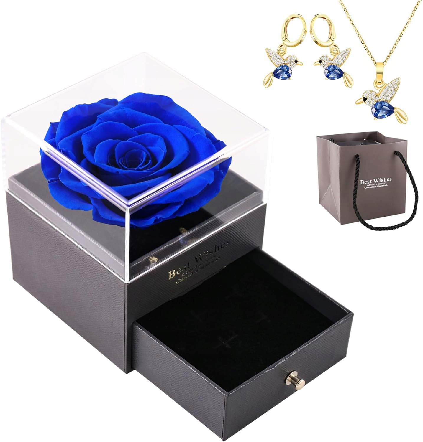 Dárek Pro Ženu Stabilizovaná Růže V Krabičce Valentýna