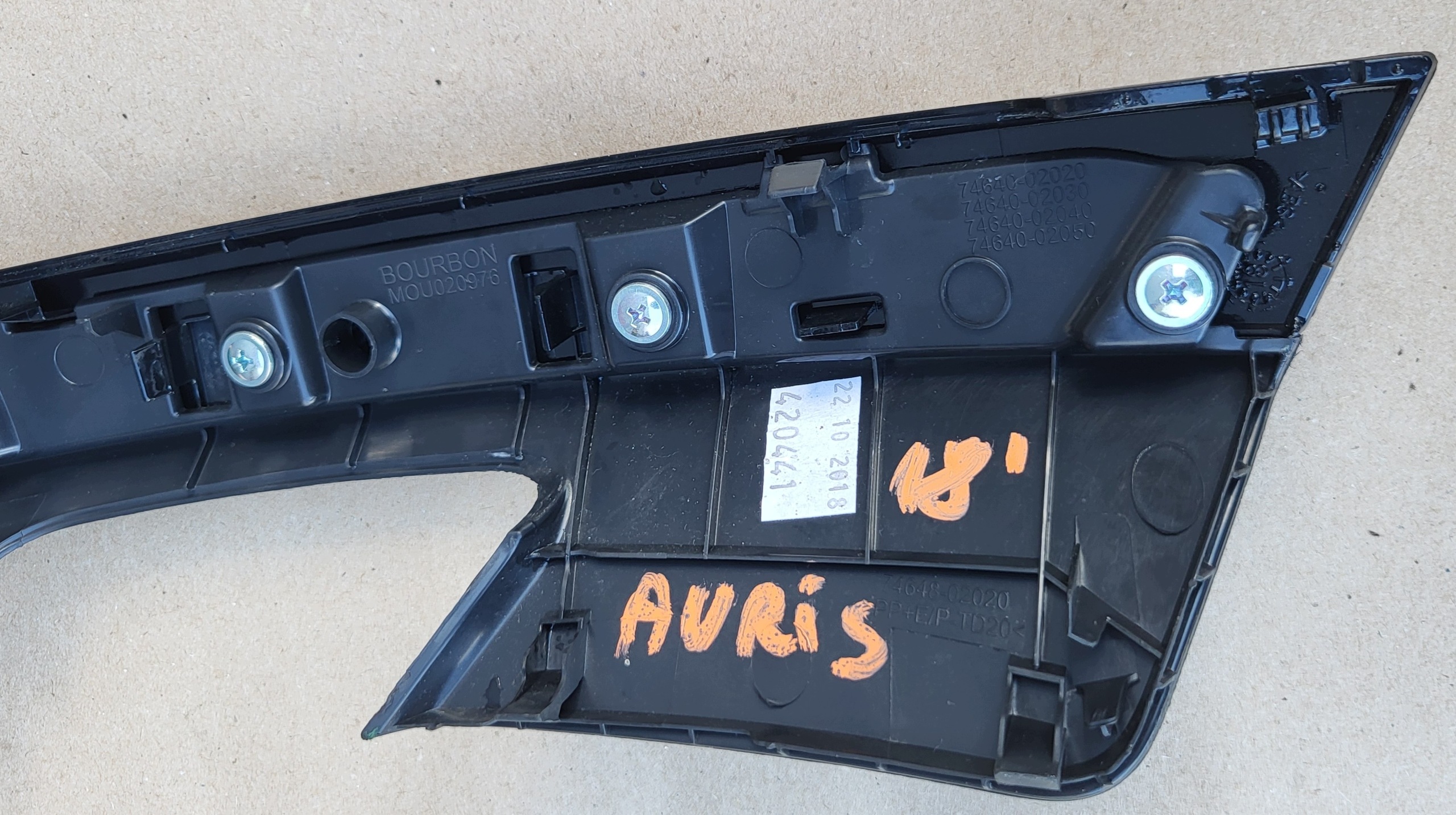 moulding cap Z door left front front DEKOR TOYOTA AURIS II OE EU