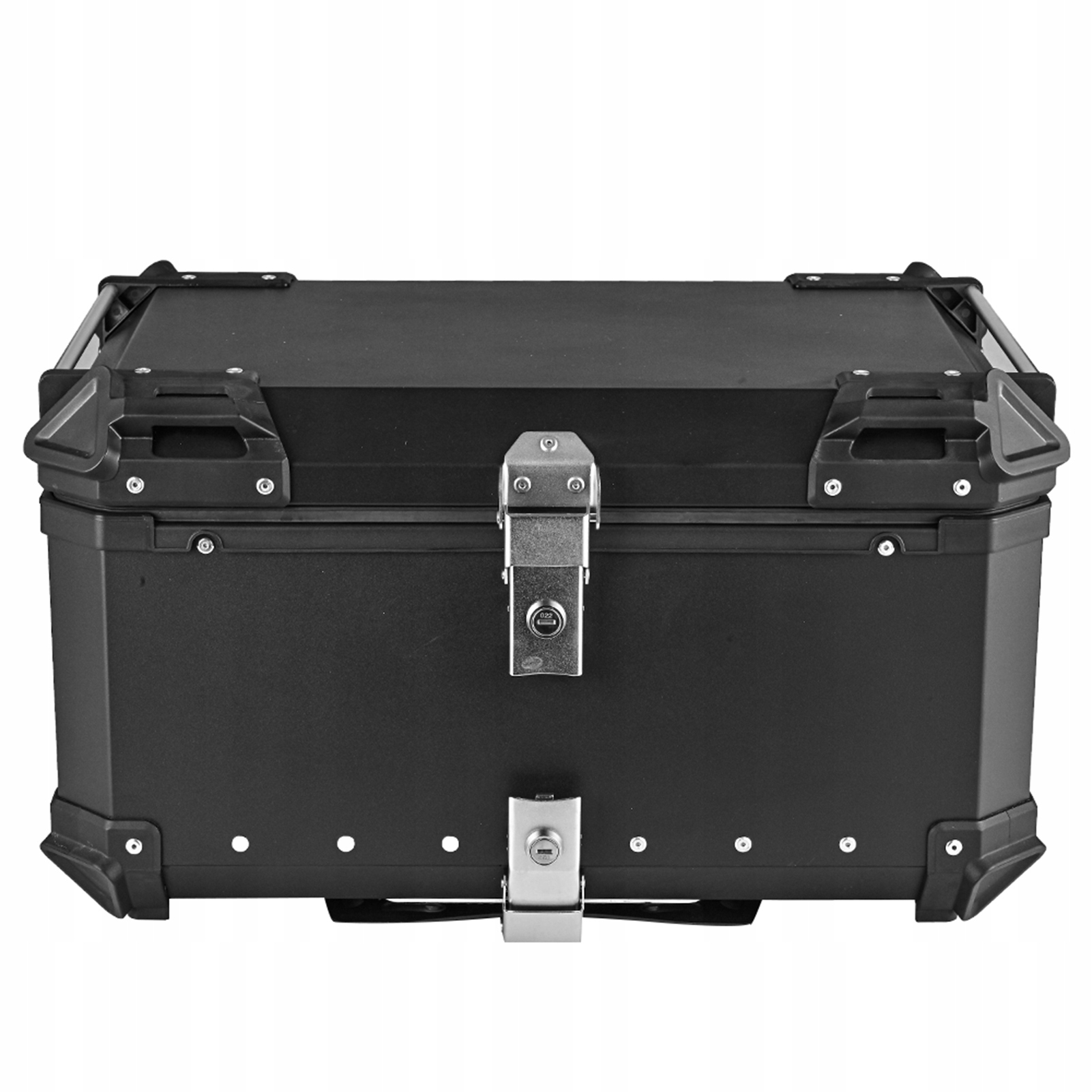 65L Hliníkový motocyklový kufr centrální kufr nosič černý