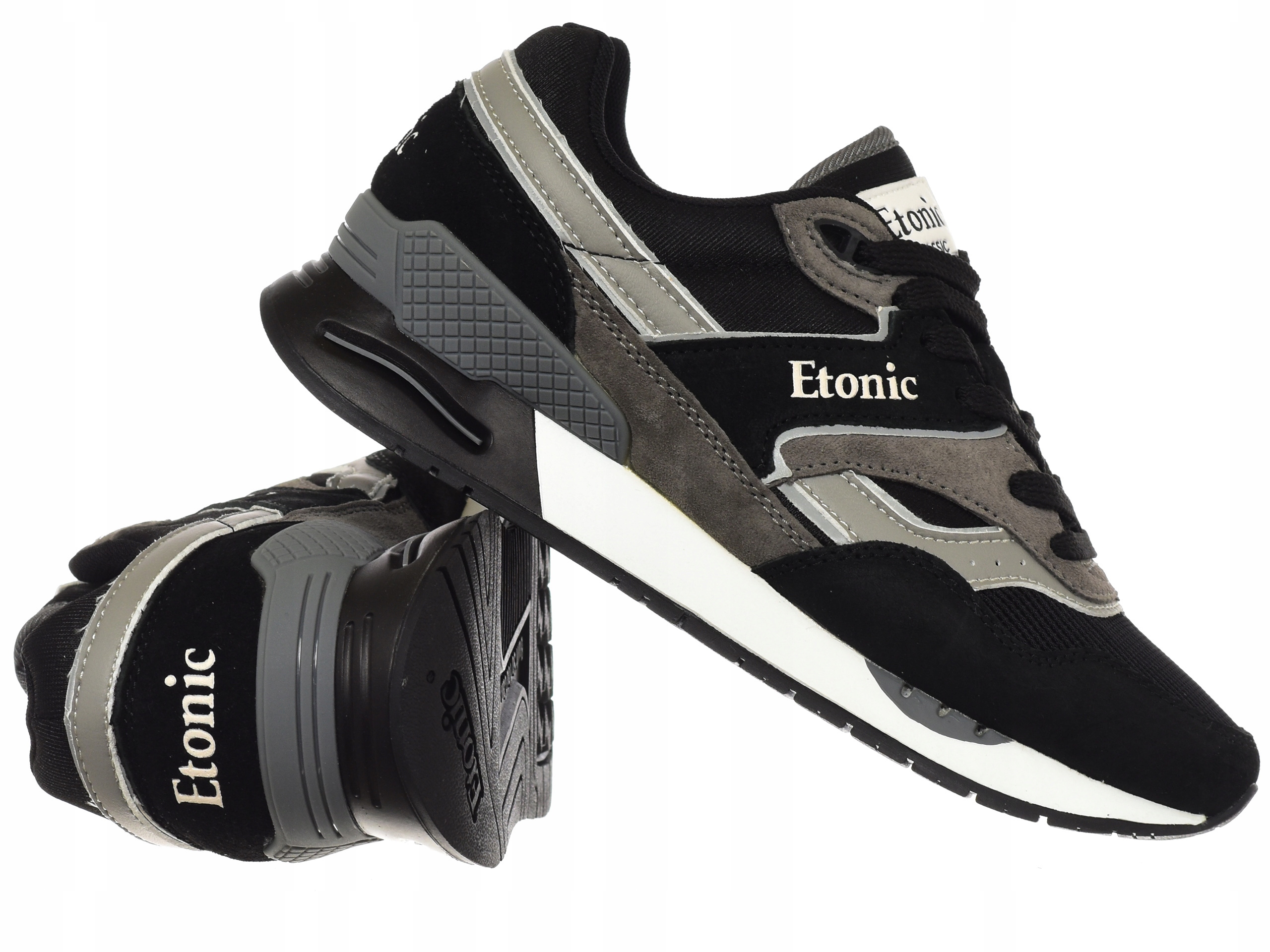 Dámské boty Etonic Stable ETW313610/05 Black kožené tenisky Černé