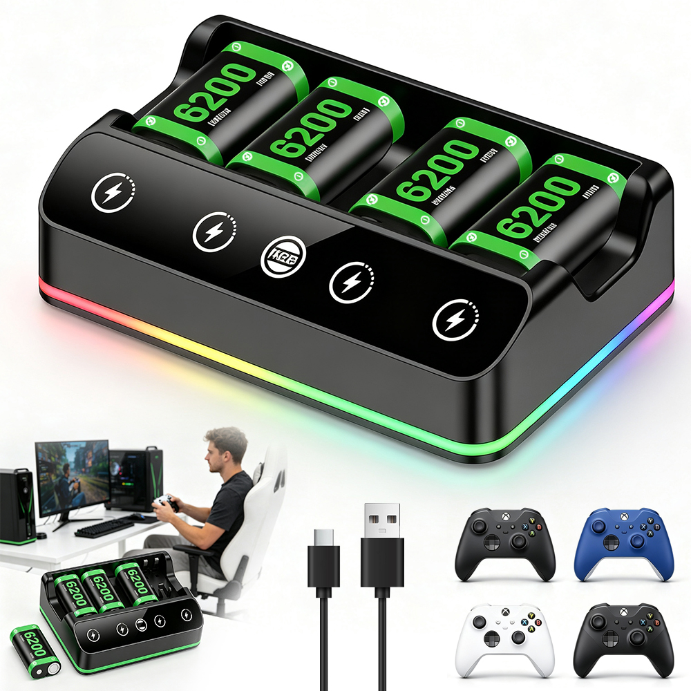 Ładowarka Do Padów Xbox One, Ponad 3000 Cykli Ładowania