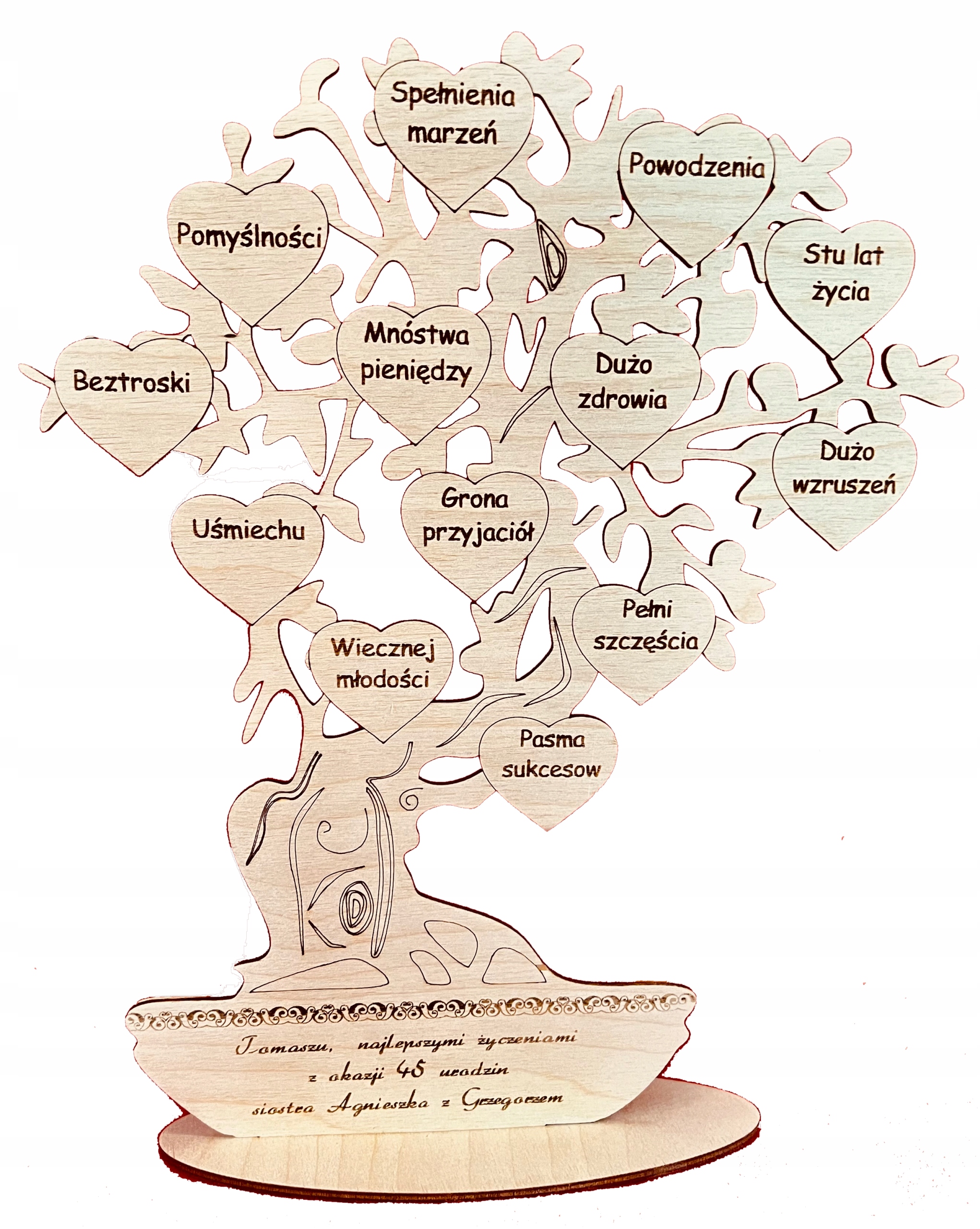 

30 40 50 60 70 80 urodziny drzewo szczęścia Bonsai