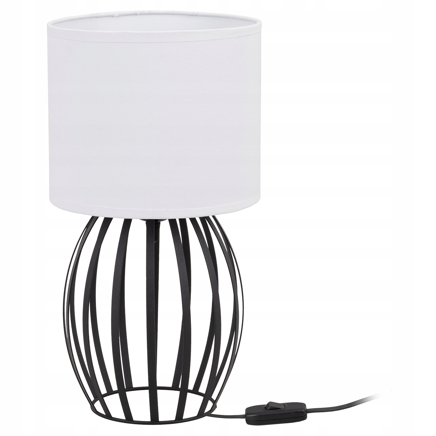 

Lampa Biurkowa Stołowa Nocna Abażur Tkanina Loft