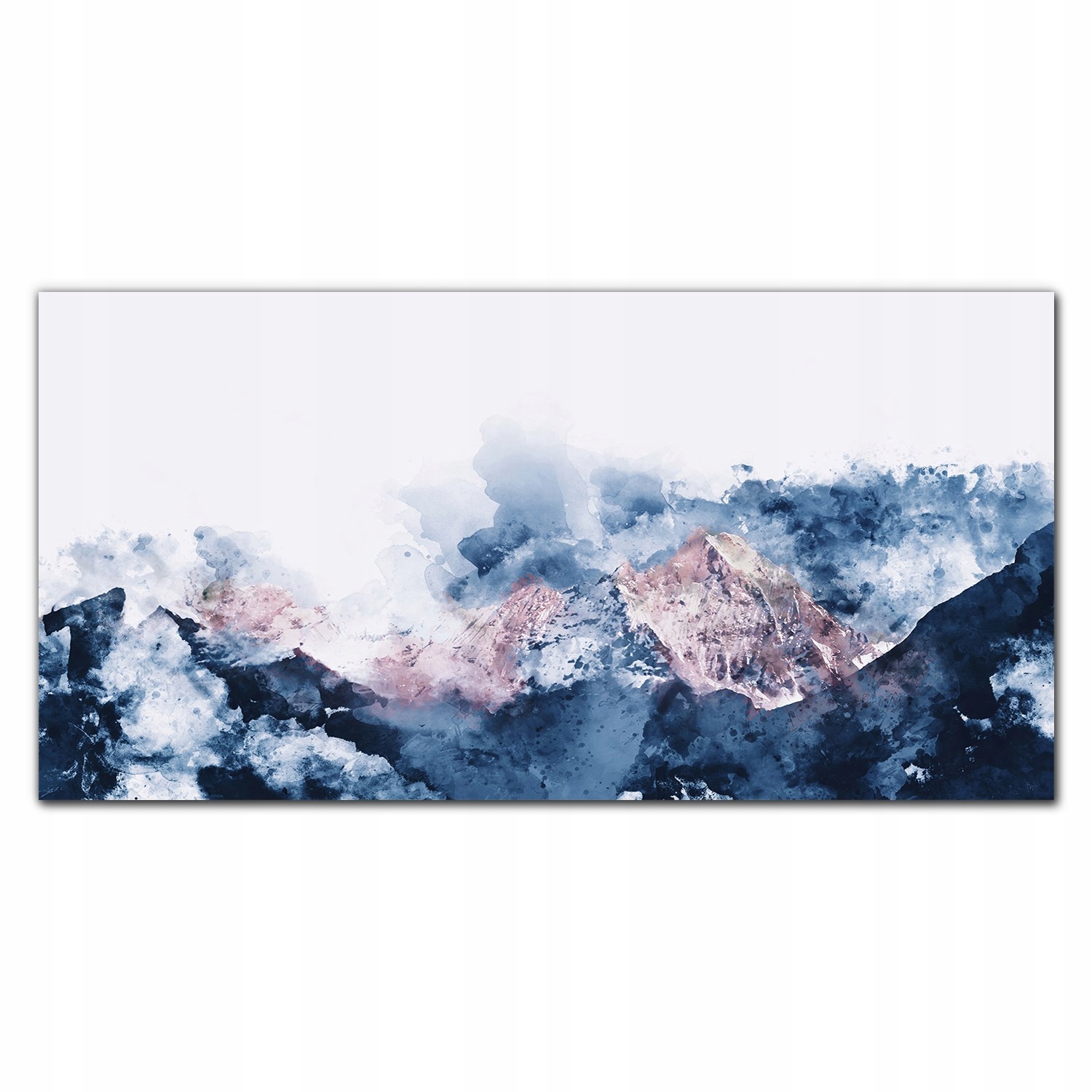 Fotoobraz na ráme plátno Akvarel hory 140x70 cm