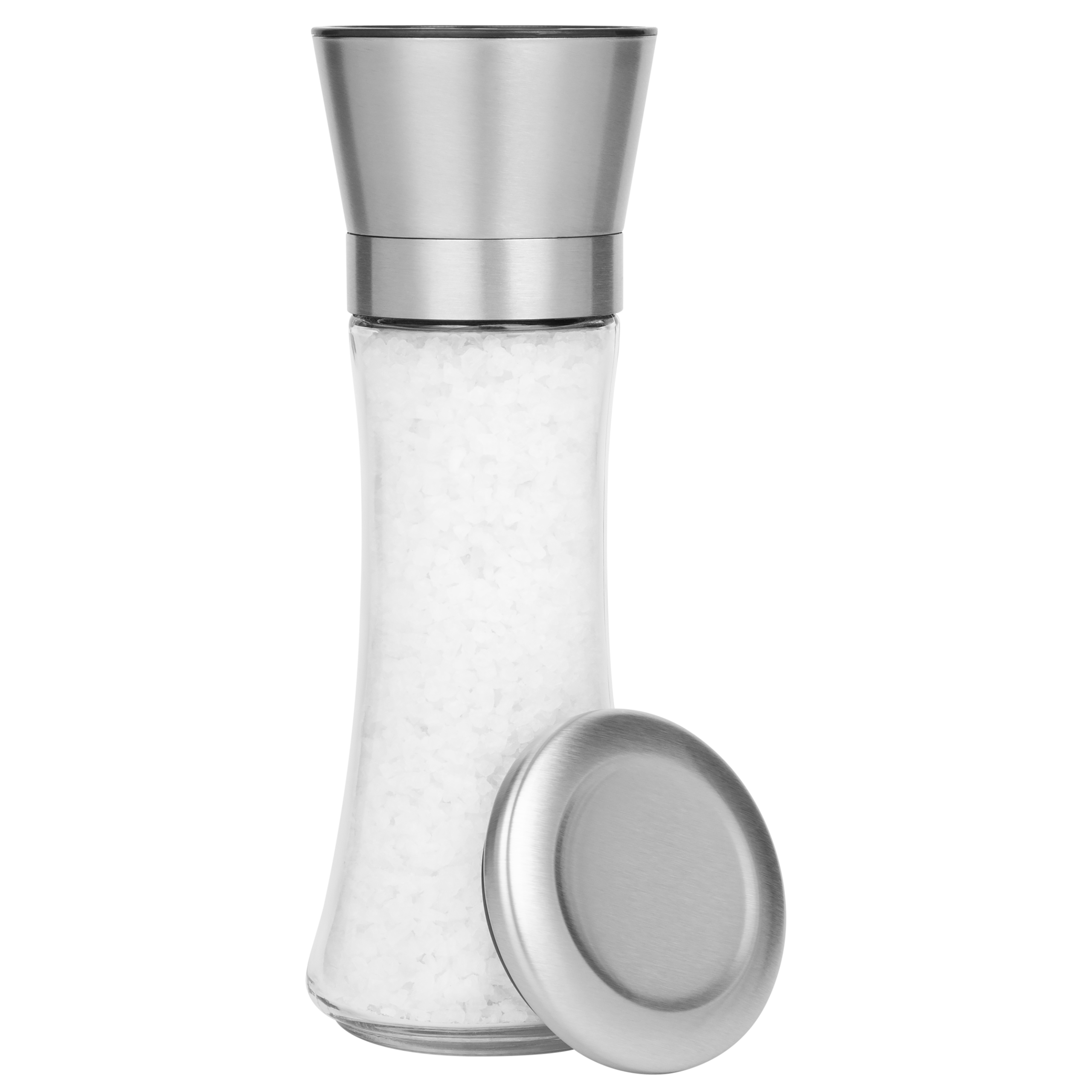 CERAMICZNY MŁYNEK DO MIELENIA SOLI PIEPRZU PRZYPRAW 210ml OBUDOWA INOX Rodzaj młynek ręczny