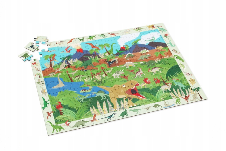 Scratch Puzzle Obserwacyjne Dinozaury 150 Elementów Marka Scratch