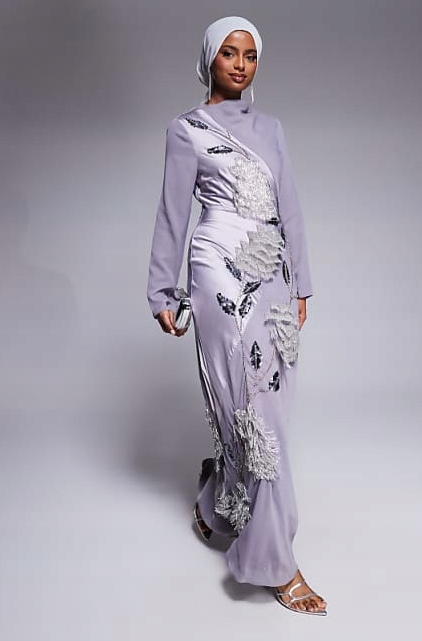 Zdobené Flitrové Šaty Korálky Střapce Zirkony Design 42 XL