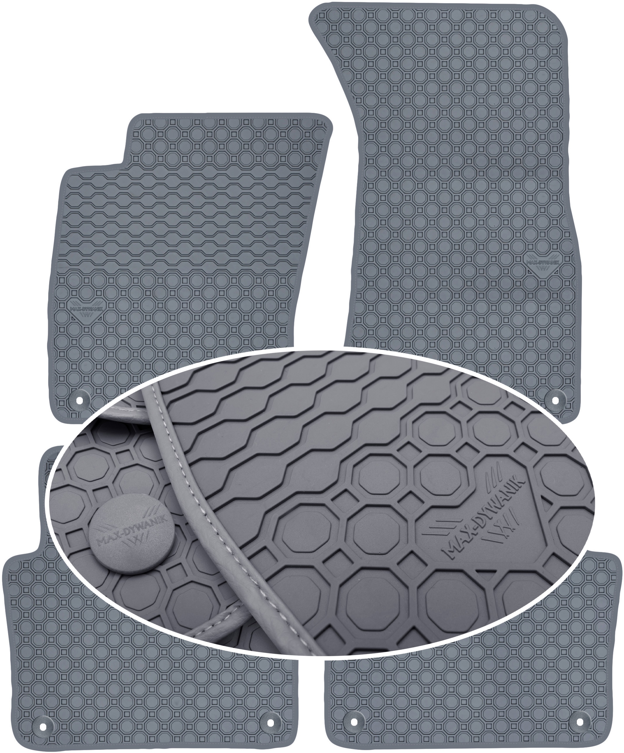 Audi A8 D3 Short 2002-2010 Koberce Šedé