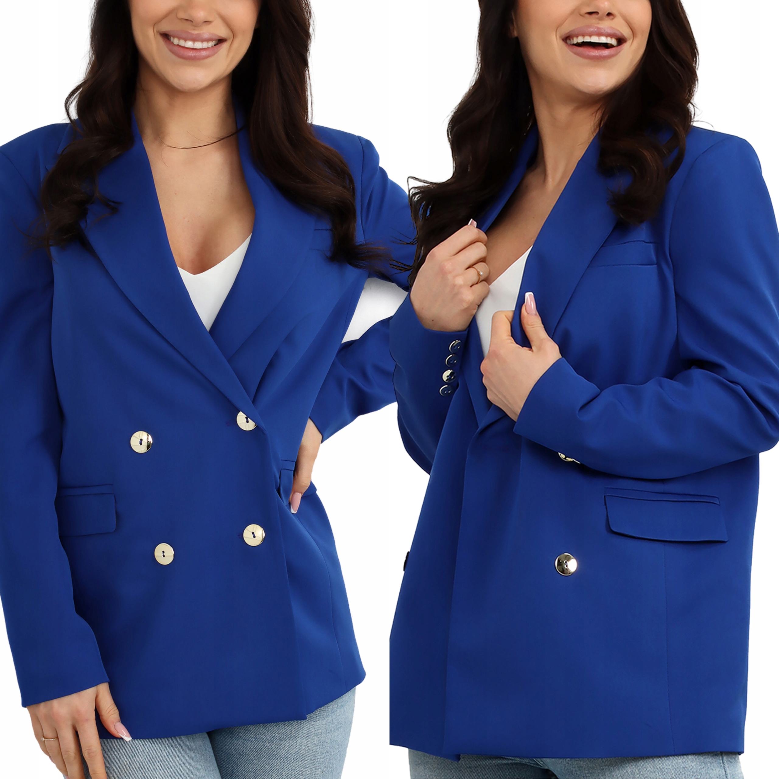 Żakiet Damski Kobiecy Marynarka Narzutka Klasyczny 36 S Chab 2523