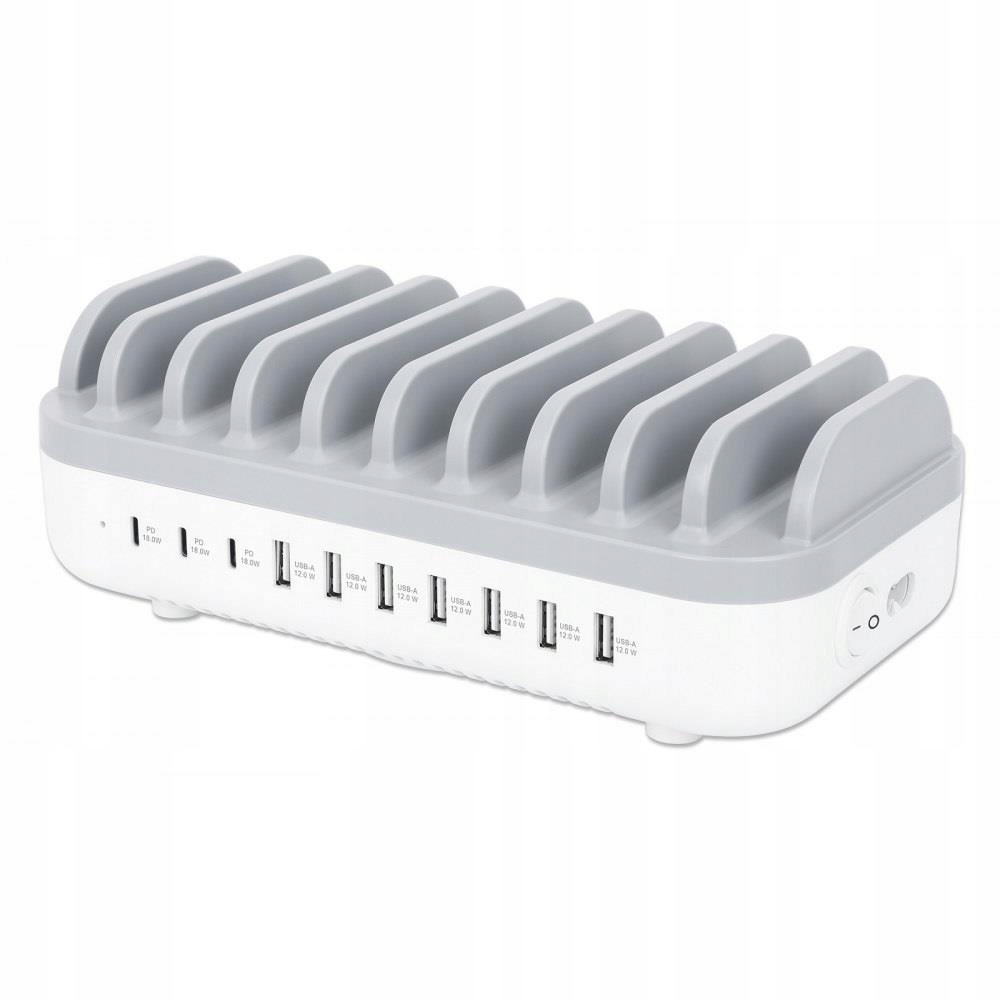 Stacja ładująca Manhattan 10 Portowa Usb 120W