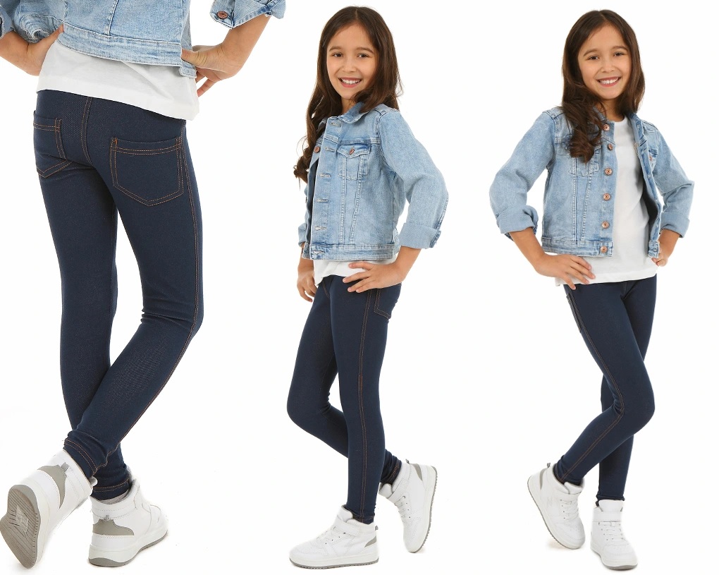 

Klasyczne leginsy getry jeansowe 128 tregginsy