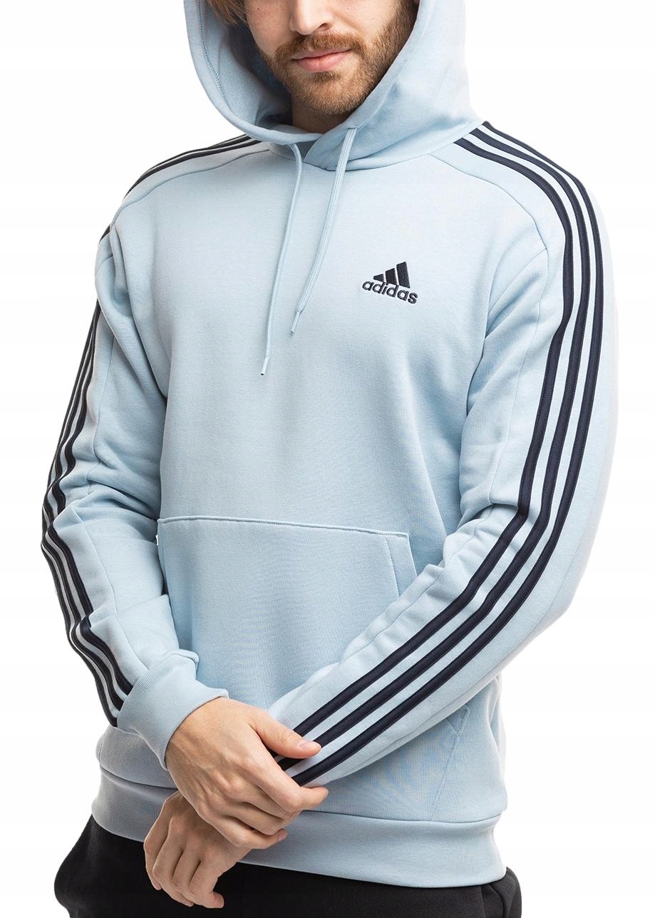 Pánská Mikina S Kapucí adidas Essentials Sportovní bavlněná tepláková mikina M