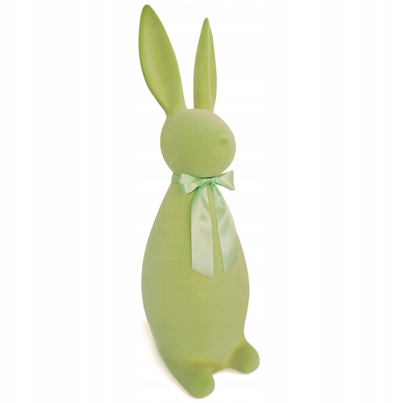 Velký Velikonoční Králík 130 cm Zelený Velurový Vánoční Dekorace Figurka