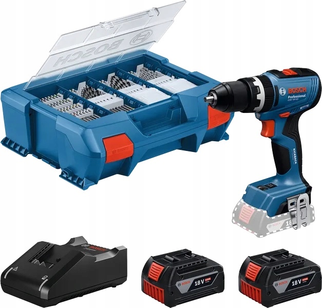 Wiertarko-wkrętarka Aku. Udarowa Gsb 18V-65 2*4.0AH L-case B 6019N3307