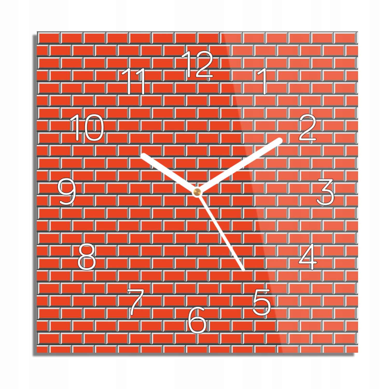 

Mur cegła foto-zegar z grafiką 30x30 do pokoju