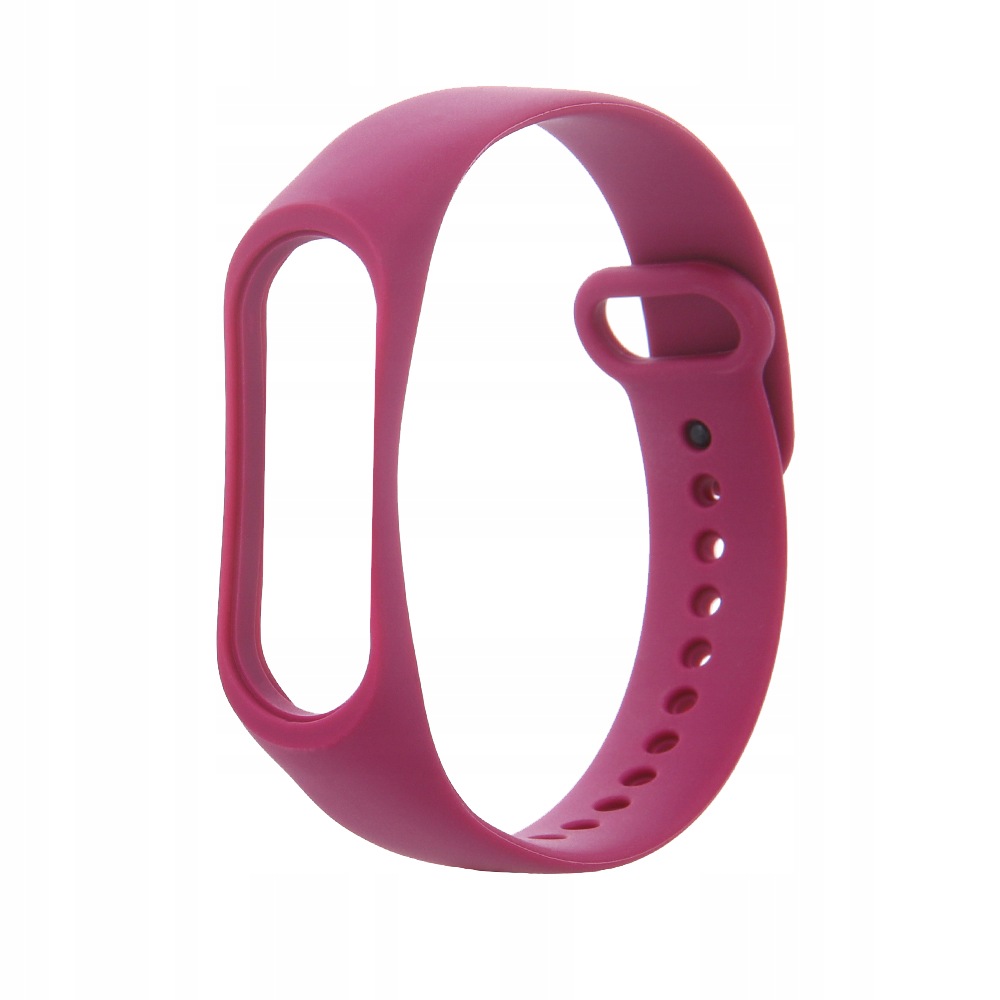Pasek silikonowy do Xiaomi Mi Band 5 6 malinowy
